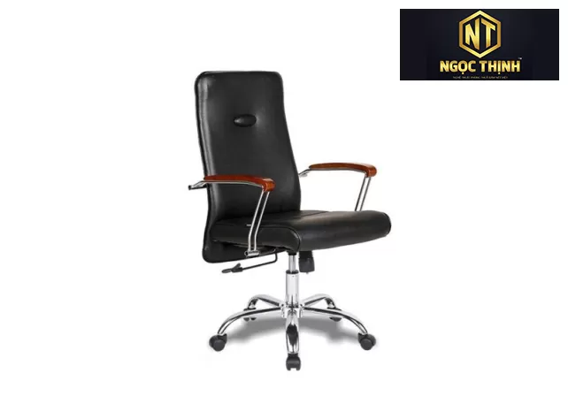 Ghế lãnh đạo lưng trung bọc PVC SG607